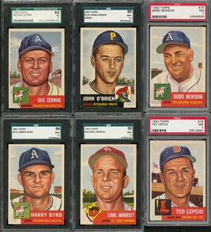 1953 Topps Graded Collection (17 Different)